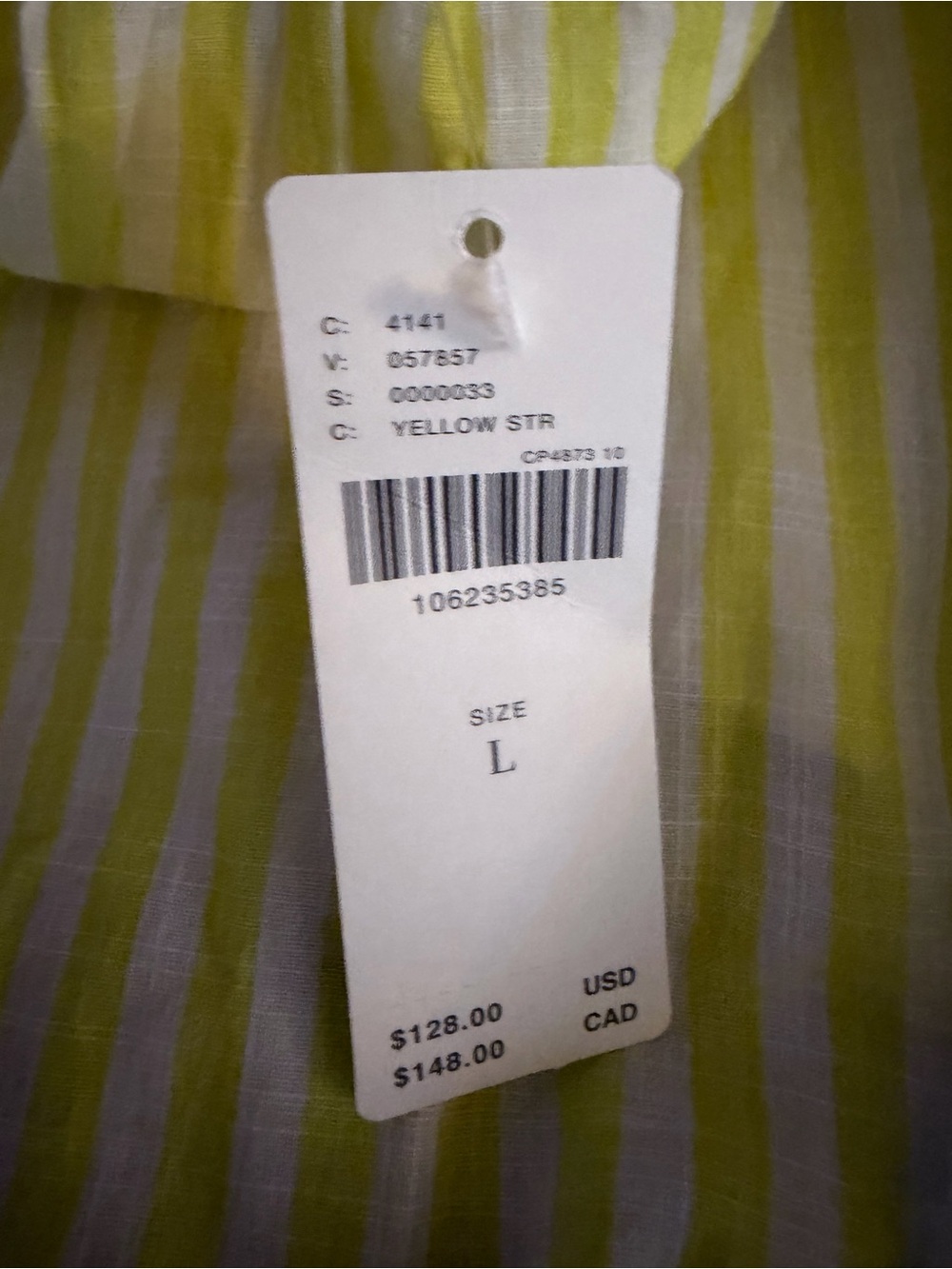 Anthropologie Lyrebird Yellow Striped Midi Dress floral trim Ladybug Print Sz L - Picture 14 of 14